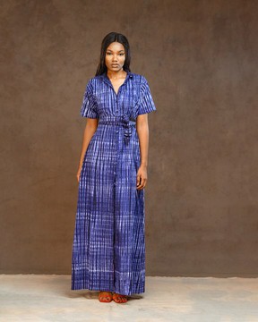 Robe nuisette indigo