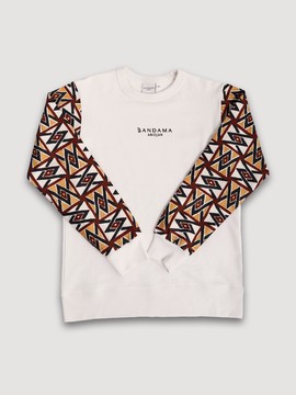 Sweatshirt wax blanc Kampala