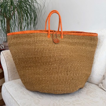 XL 14 inch Sisal handmade basket bag