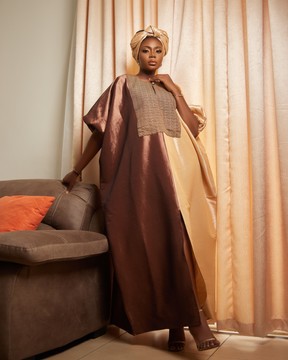 Bubu Dress, Brown