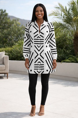The Noir Tribe Shirt Dress – Unspoken Power in Every Thread