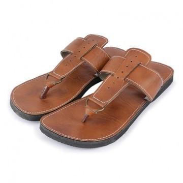 Men's sandal in genuine leather