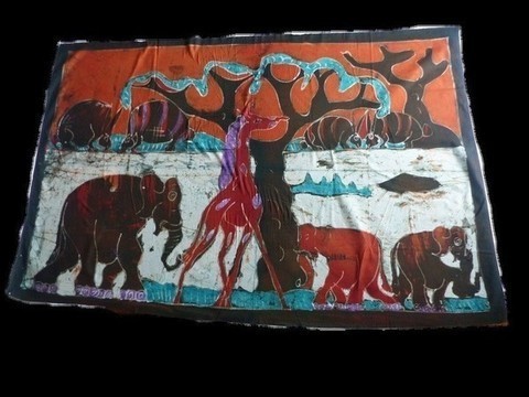tableau batik seine du village031