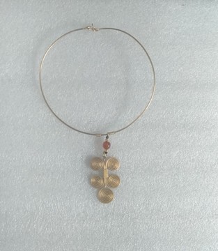 Brass necklace, African necklace