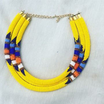 collier / bijoux africains / collier maasai / perles zoulou / colliers déclaration
