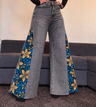 Jeans motif wax