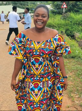 Robe africaine mi-longue pour femme