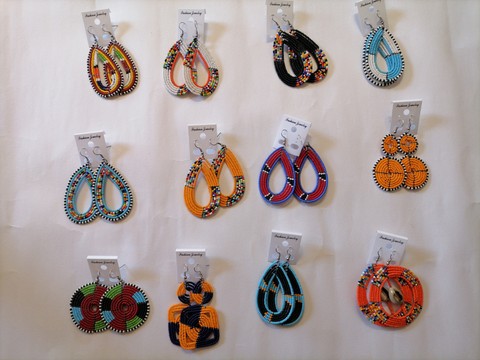 Maasai earrings / Wholesale maasai strings / Handmade earrings for women