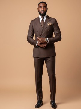 Blazer marron croisé