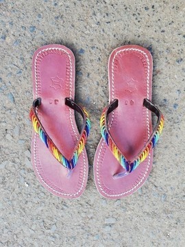 Masai Beaded sandals, African  sandals, Women Sandals, Leather sandals, Boho sandals, Beach sandals