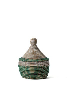 Panier de rangement avec couvercle