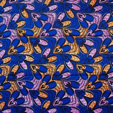 BLUE AFRICAN WAX FABRIC COUPON