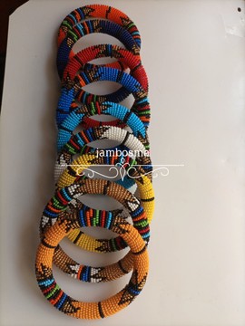 10 bracelets de perles africaines larges pour femmes, bracelet indigène masai zoulou