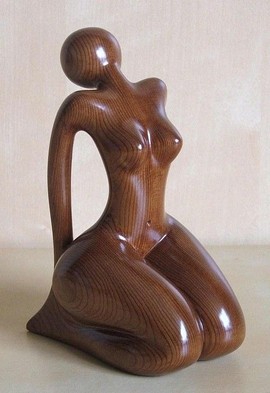 Handmade African woman curving