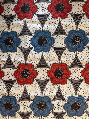 Smooth cotton African wax fabric