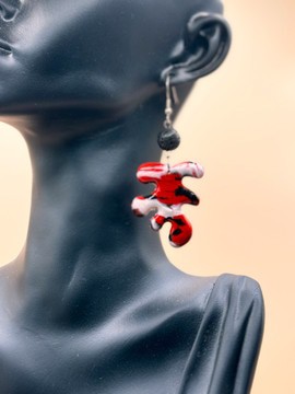 WILD24-05 : Boucles d'oreille Red Lava