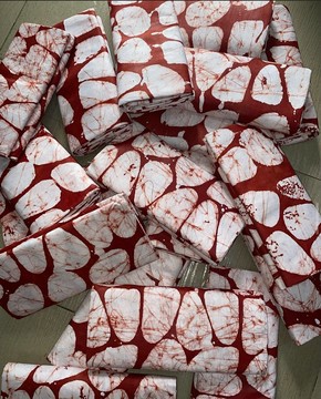 Handmade Batik, Adire 5 yards, African Cotton Batik, Nigerian Tie Dye, Mali Kampala