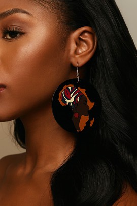 Boucles d'oreilles "Lady Africa"
