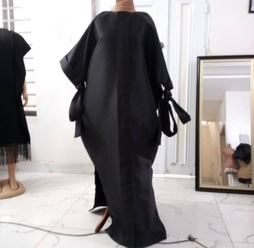 Bubu Rich Aunty Maxi Dress, Muslim Abaya for Women, Kaftan, Black Dress, Nigerian Bubu Styles