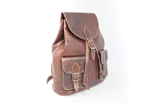 Very good quality handmade original real leather backpack