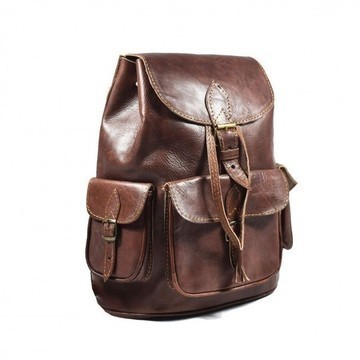Grande Vente! Sac à dos cuir véritable artisanale