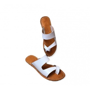 Sandale en cuir véritable haute qualité fait main mode femme
