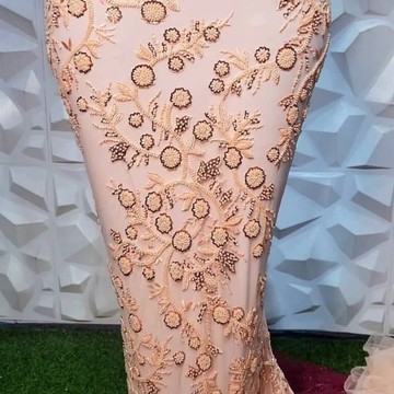 Beaded Lace fabric, luxury lace (5 yards)