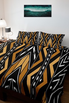 Tribal Print African Inspired Bedding Duvet and Pillow Cover (MORE SIZES AVAILABLE)