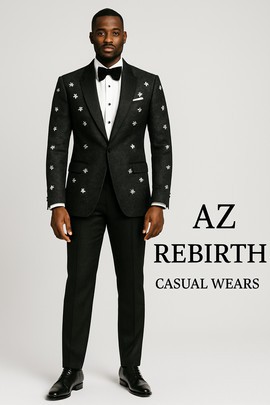 Embroidered men's suit