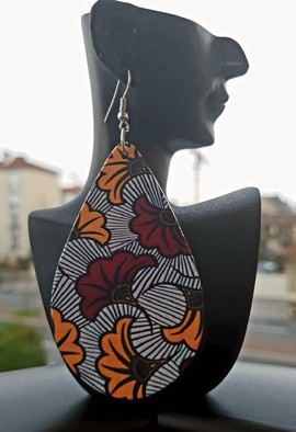 "Wax pattern" earrings