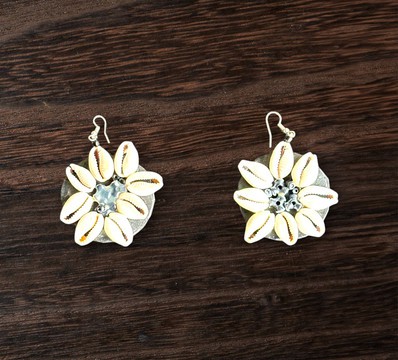 Boucles d'oreilles en wax coris