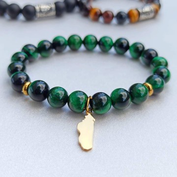 Green tiger eye bracelet 💚/ natural stone/ Madagascar