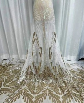 Échantillon de tissu en dentelle, 5 yards