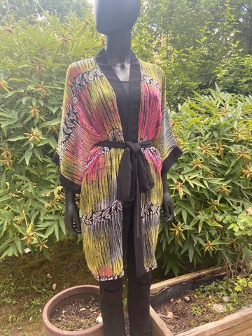 Flowing Kimono Printed in Chiffon