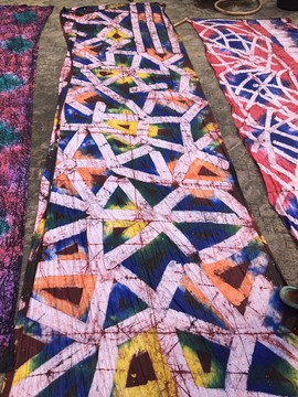 African Adire Eleko/ Handmade Nigerian Adire/ Quality Batik Fabric/  100% cotton/ Tie Dye Kampala1