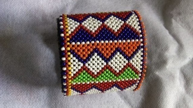 Masai beaded bracelet, African bracelet, Masai handcuff, unisex bracelet, Gift for him
