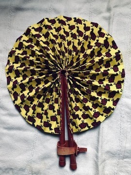 Leather and wax sanouar fan