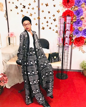 Ensemble kimono et pantalon en Kori Blanc