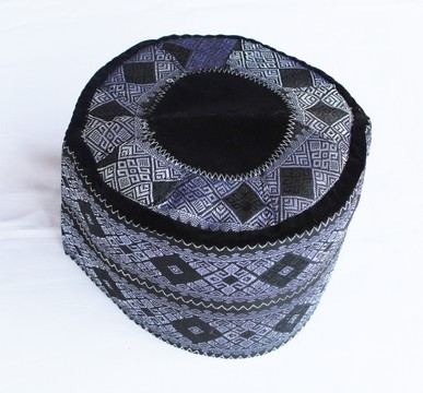 Colorful Traditional Woven Velvet Cap, Taqiyah, Hausa Cap, Mallam Cap, Fulani Hat