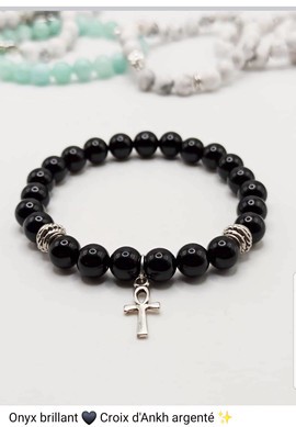Shiny Onyx/Madagascar Natural Stone Bracelet
