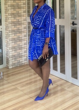 Blessing shirt dress