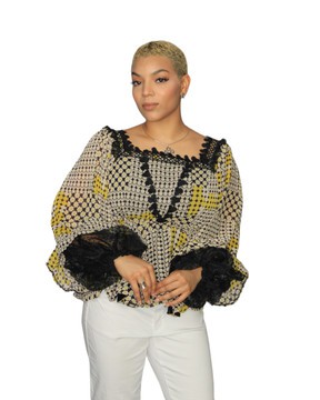 Customed Made Peplum Top, Ladies Classic Top