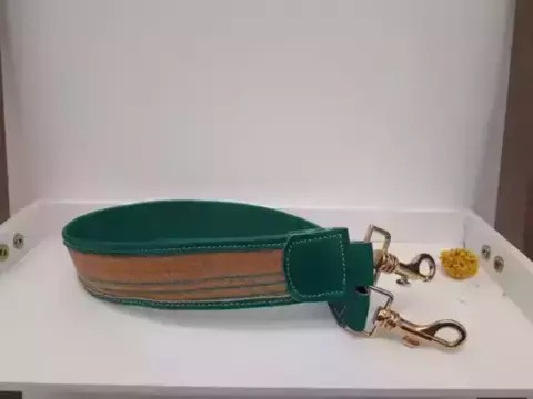 Artys - Handbag Handle- Green Leather