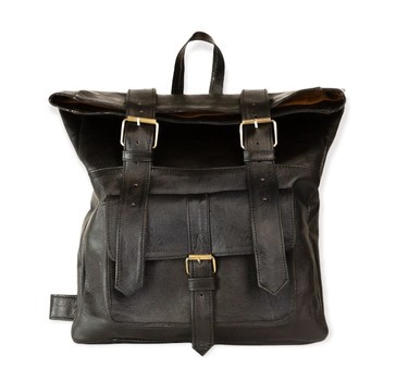100% handmade high quality genuine leather backpack.