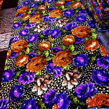 mufu floral design Ankara fabrics,  100% cotton