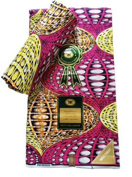 6 YARDS FABRIC WAX ANKARA FABRIC PATTERN: