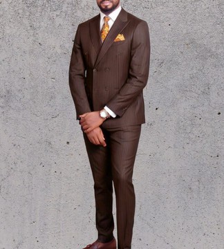 Chocolate brown Tuxedo men's suit men's jackets
