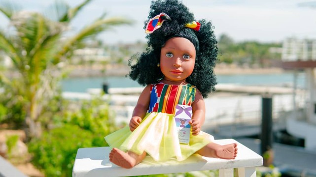 16 inches /45 cm African-American Doll// African Doll: Amahle Doll