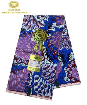 Grand Glitter Super wax Vlisco/Ankara wax/ Ankara Print/ Vlisco Cotton