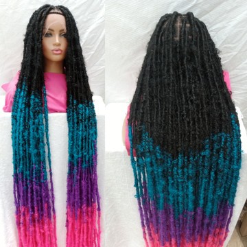 Locs boho 12 pouces, faux locs, locs froissés, locs ondulés couleur noir